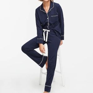 J Crew classic cotton end-on-end pajama set